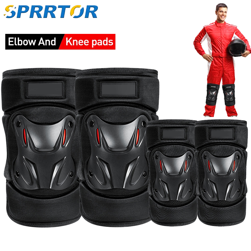 Motorcycle Gear Holder - 1 Pair Protective Motorbike Kneepads Elbow