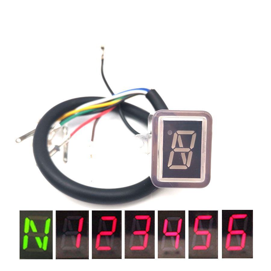 Motorcycle Gear Ratio - Universal Motorcycle Gear Indicator 6 Speed