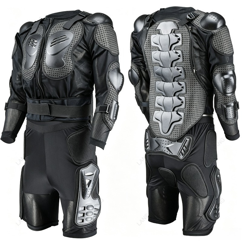 Motorcycle Gear Full Set - Motorcycle Protective Jacket Pants Set Anti