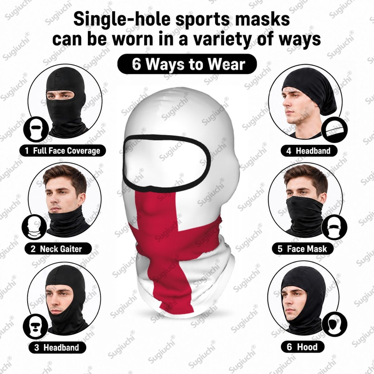 ENGLAND Cycling Balaclava Full - Helmet Full Face ulasan dan harga