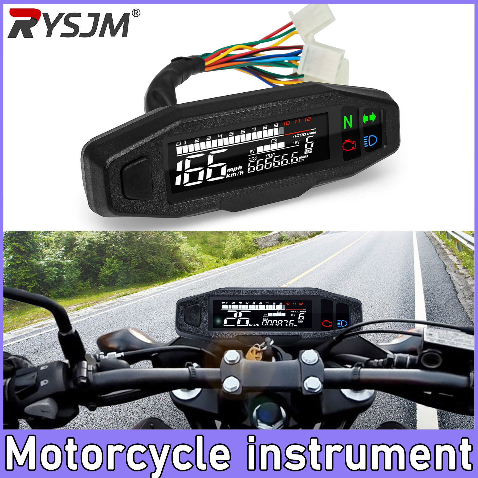 Universal Motorcycle Speedomet - Motorcycle Gear Ratio ulasan dan harga
