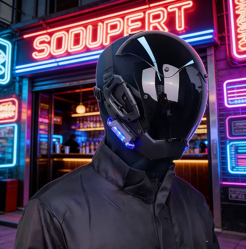 Mecha style cyberpunk helmet m - Helmet Full Face ulasan dan harga