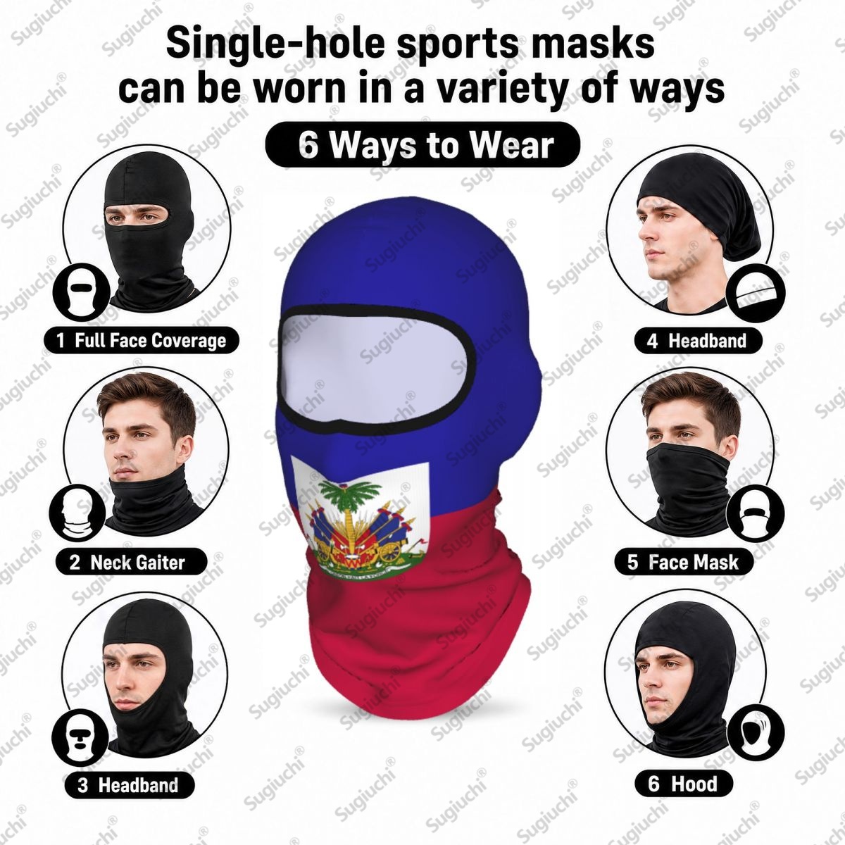 Haiti Cycling Balaclava Full F - Helmet Full Face ulasan dan harga