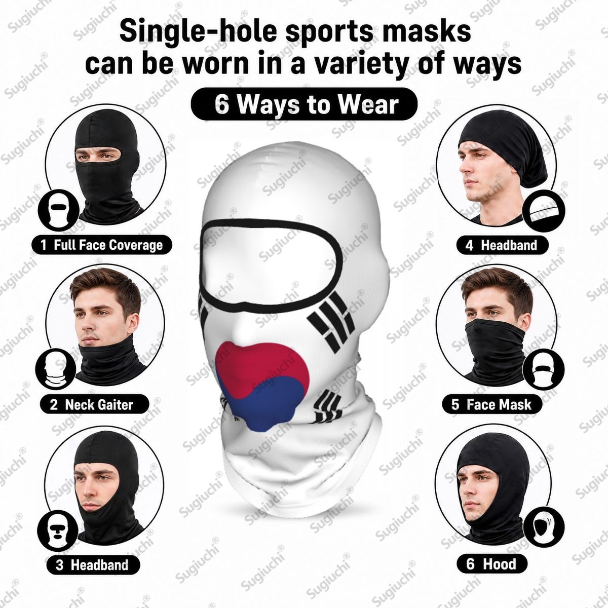 South Korea Cycling Balaclava  - Helmet Full Face ulasan dan harga