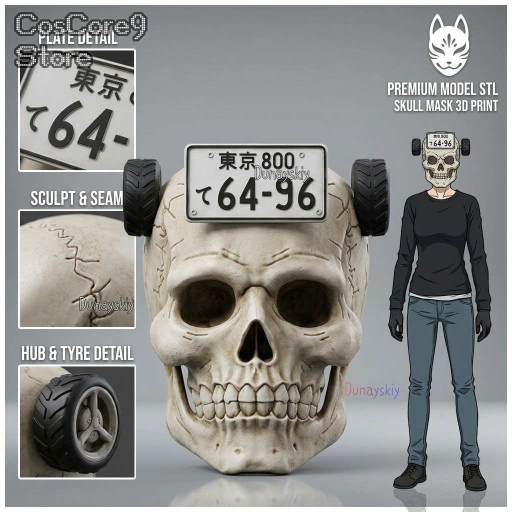 Dorohedoro Ebisu Skull Mask Co - Helmet Full Face ulasan dan harga