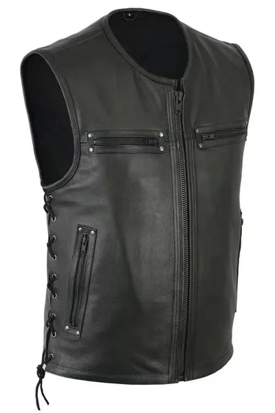 New Solid Color Stand Collar L - Motorcycle Gear Vest ulasan dan harga