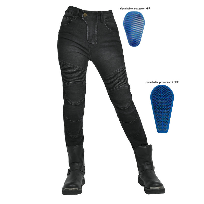 Women Jeans Embroidery Motorcy - Motorcycle Gear Testing ulasan dan harga